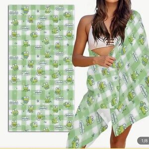 New Keroppi Microfiber Beach Towel
